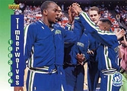 1993-94 Upper Deck Base Set Minnesota Timberwolves #225 card