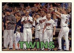 2016 Topps Heritage Base Set Minnesota Twins #350 card
