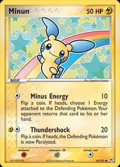 2004 Hidden Legends Minun #67 card