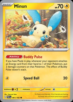 2023 Paradox Rift Minun #61 card