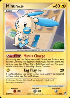2007 Secret Wonders Minun #32 card