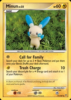 2009 Supreme Victors Minun #71 card