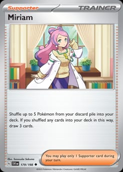 Scarlet & Violet Miriam #179 card