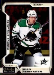 2018-19 O-Pee-Chee Platinum Base Set Miro Heiskanen #175 card