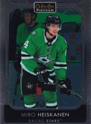 2021-22 O-Pee-Chee Platinum Base Set Miro Heiskanen #140 card