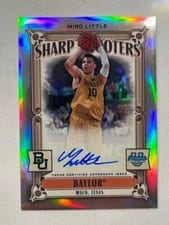2023-24 Bowman University Chrome Sharp Shooters Autographs Miro Little #SSA-ML card