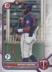 2022 Bowman 1st Edition Base Set Misael Urbina #BPPF-86 card