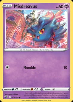 Astral Radiance Misdreavus #58 card