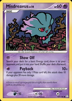 Legends Awakened Misdreavus #107 card