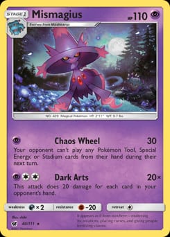 Crimson Invasion Mismagius #40 card