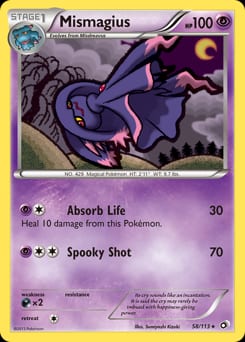 Legendary Treasures Mismagius #58 card