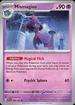 Paldea Evolved Mismagius #88 card