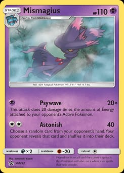 SM Black Star Promos Mismagius #SM222 card