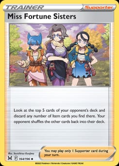 Lost Origin Miss Fortune Sisters #164 card