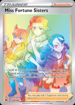 Lost Origin Miss Fortune Sisters #209 card