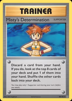 Evolutions Misty's Determination #80 card