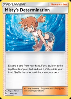 Hidden Fates Misty's Determination #62 card