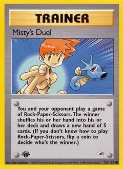 Gym Heroes Misty's Duel #123 card