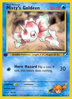 Gym Heroes Misty's Goldeen #30 card