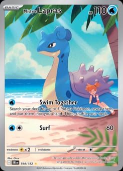 2025 Destined Rivals Misty's Lapras #194