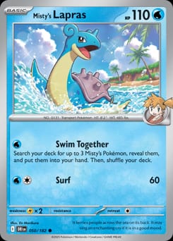 Destined Rivals Misty's Lapras #50 card