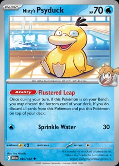 Destined Rivals Misty's Psyduck #45 card