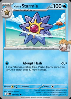 Destined Rivals Misty's Starmie #47 card