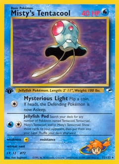 Gym Heroes Misty's Tentacool #32 card