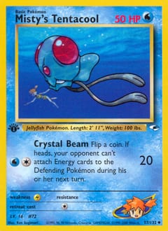 Gym Heroes Misty's Tentacool #57 card