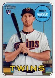 2018 Topps Heritage Base Set Mitch Garver #529 card