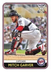 2020 Topps Big League Base Set Mitch Garver #155 card