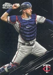 2020 Topps Chrome Black Base Set Mitch Garver #58 card