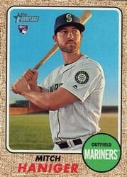 2017 Topps Heritage Base Set Mitch Haniger #676c card