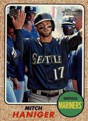 2017 Topps Heritage Base Set Mitch Haniger #676d card
