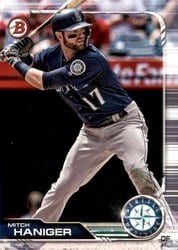 2019 Bowman Base Set Mitch Haniger #80 card