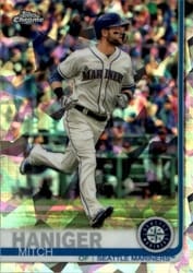 2019 Topps Chrome Sapphire Edition Base Set Mitch Haniger #139 card