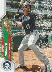 2020 Topps Holiday Base Set Mitch Haniger #HW173 card
