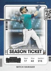 2021 Panini Contenders Base Set Mitch Haniger #83 card