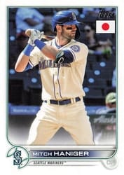 2022 Topps Japan Edition Base Set Mitch Haniger #210 card