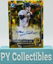 2025 Bowman Sapphire Edition Autographs Mitch Jebb #CPS-MJ card