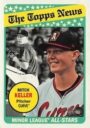 2018 Topps Heritage Minor League Base Set Mitch Keller #189 card