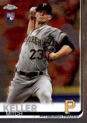 2019 Topps Chrome Update Base Set Mitch Keller #48 card
