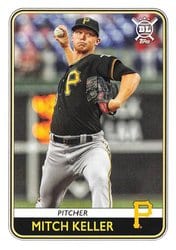 2020 Topps Big League Base Set Mitch Keller #104 card