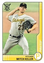 2021 Topps Big League Base Set Mitch Keller #184 card