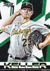 2021 Topps Fire Base Set Mitch Keller #189 card