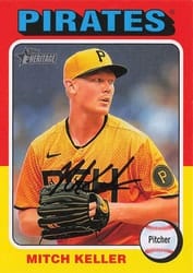 2024 Topps Heritage Base Set Mitch Keller #27 card