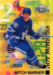 2022-23 SkyBox Metal Universe Hot Numbers Mitch Marner #HN-26 card