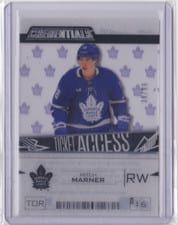 2023-24 Upper Deck Credentials Acetate Ticket Access Mitch Marner #TA-MM card