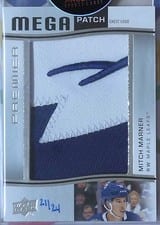 2023-24 Upper Deck Premier Premier Mega Patch Chest Logos Mitch Marner #PMP-MA card