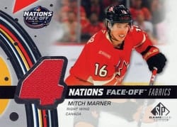 2025-26 SP Game Used 2025 4 Nations Face-Off Fabrics Mitch Marner #4N-MM card